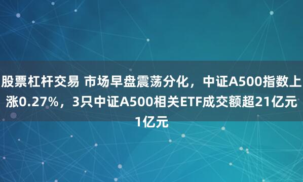 股票杠杆交易 市场早盘震荡分化，中证A500指数上涨0.27%，3只中证A500相关ETF成交额超21亿元