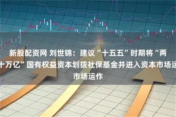 新股配资网 刘世锦:建议“十五五”时期将“两个十万亿”国有权益资本划拨社保基金并进入资本市场运作